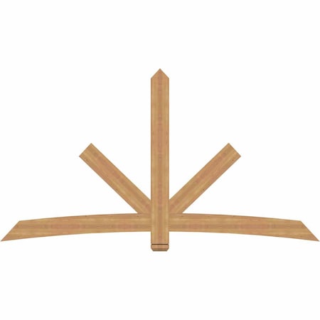 Ekena Millwork Alberta Smooth Timber Gable Bracket, Western Red Cedar, 96"W x 52"H x 1 1/2"D x 5 1/2"F, 13/12 Pitch GBW096X52X0206ALB00SWR